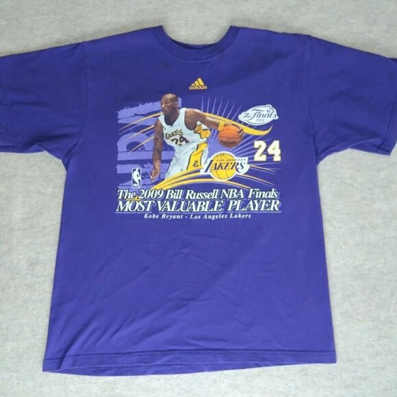 Vintage LA Lakers Shirt 2009 NBA Kobe Bryant MVP Finals Champions Men's Medium - Picture 1 of 8
